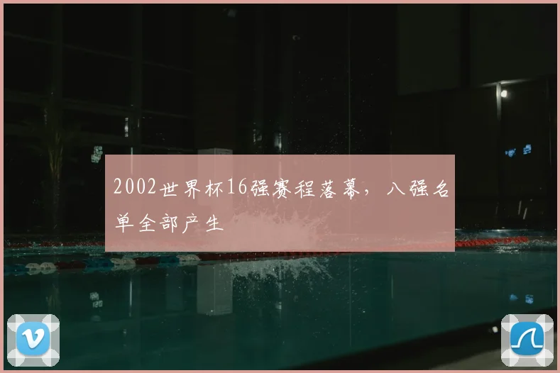 2002世界杯16强赛程落幕，八强名单全部产生